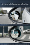 Espejo retrovisor de 360° para puntos ciegos: gran angular y asistencia para estacionar para una conducción más segura