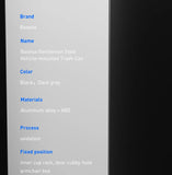 Baseus Car Trash Bin – Sleek & Compact Alloy Garbage Can for Cars & Desktops