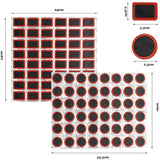 Universal Bicycle Tire Repair Patch Kit – 48-Piece Butyl Rubber Patches
