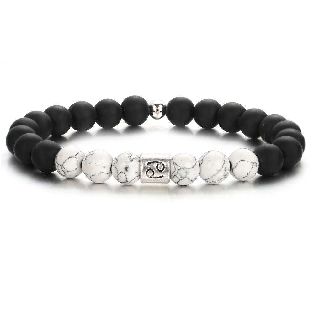 Pulsera con dijes geométricos de moda para mujer: diseño elegante de resina y aleación de zinc