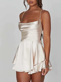 Women's Sexy Backless Romper - Summer Cami Jumpsuit Clubwear
