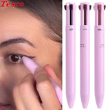 4-in-1 Multifunctional Makeup Pen - Eyebrow, Eyeliner, Lip & Face Cosmetic Brush