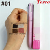 4-in-1 Multifunctional Makeup Pen - Eyebrow, Eyeliner, Lip & Face Cosmetic Brush