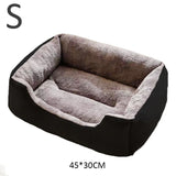 Cama de felpa para gatos: acogedora cesta con cojines para gatitos y mascotas pequeñas
