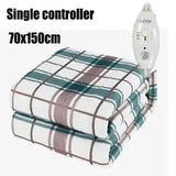 Electric Heated Blanket with Smart Temperature Control – Soft Plush Winter Warming Mat for Bed & Sofa