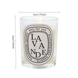 Vela perfumada romántica transparente: elegante vela aromática para bodas y regalos