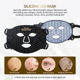 4-Color Silicone LED Face & Neck Light Therapy Mask for Anti-Aging, Acne, and Skin Rejuvenation