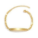 Custom Engraved Stainless Steel Bracelet - Personalized Name Jewelry for Men & Women