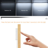 Hand Scan Switch Penetrable Wood Touch Sensor Dimmable LED Under Cabinet Light
