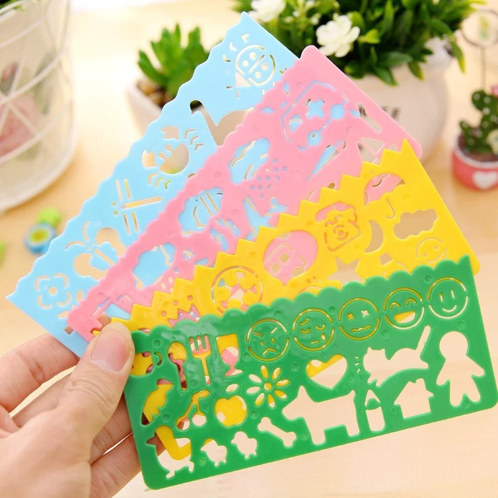 Kids’ Portable Drawing Board Set – 4-Piece Colorful Plastic Art Boards