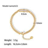 Classic Gold-Plated Stainless Steel Snake Chain Bracelet for Women