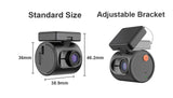 2K QHD Dash Cam with WiFi, Voice Control & Night Vision for Cars