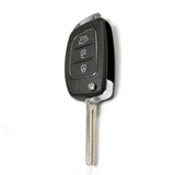 Hyundai Flip Key Case Replacement – 3-Button Key Fob Shell