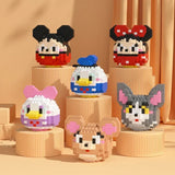 Disney Stitch & Sanrio Building Blocks Set - Cute Character Model Kit for Kids