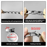 Pulsera de letras de acero inoxidable de moda: joyería de eslabones de cadena de moda para mujeres y hombres
