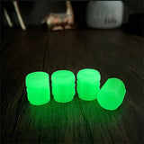 Tapones para válvulas de neumáticos que brillan en la oscuridad: ajuste universal para automóviles, motocicletas y bicicletas