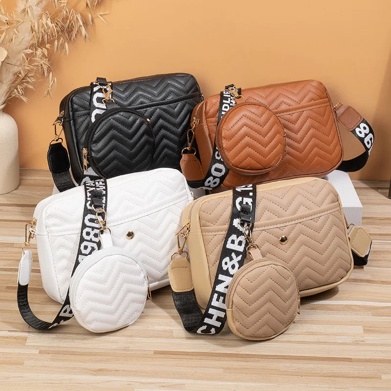Women's Retro PU Leather Crossbody Shoulder Bag – Stylish Travel & Daily Purse