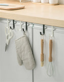 Ganchos multiusos para puertas de armarios: perchero de acero inoxidable para colgar abrigos, toallas, sombreros y más