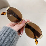 Gafas de sol ovaladas retro: elegantes gafas UV400 para mujeres y hombres