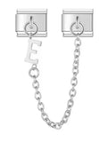 Pulsera unisex de acero inoxidable con dijes de animales: pulsera clásica y moderna con cierre de anilla de resorte