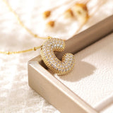 Letter Pendant Necklace for Women – Mood & Sleep Tracker Fashion Jewelry for Office & Career