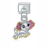 Stylish Stainless Steel Animal-Themed Link Bracelet for Women - Classic Fashion Accessory
