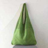 Crochet Shoulder Bag – Stylish Hollow Weaving Tote for Women