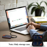 Portable Hard Drive Case for 1TB, 2TB, 4TB, 500GB External SSD
