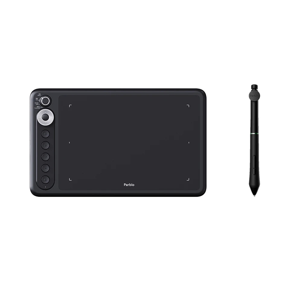 Compact Digital Drawing Tablet with 8192 Pressure Pen – Compatible with Windows, Mac, Android, and Chrome OS