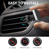 Universal Magnetic Car Phone Holder - Powerful 6X Magnets for iPhone & Samsung Galaxy