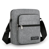 Men’s Oxford Crossbody Shoulder Bag – Lightweight Box-Style Travel Sling Bag