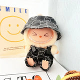 Labubu Doll Clothes – Fashion Overalls Outfit for 15cm/17cm Plush Anime Dolls (Fits V1 & V2 Models)