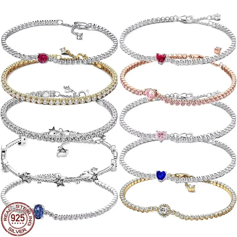 Elegant 925 Sterling Silver Tourmaline Bracelet for Women