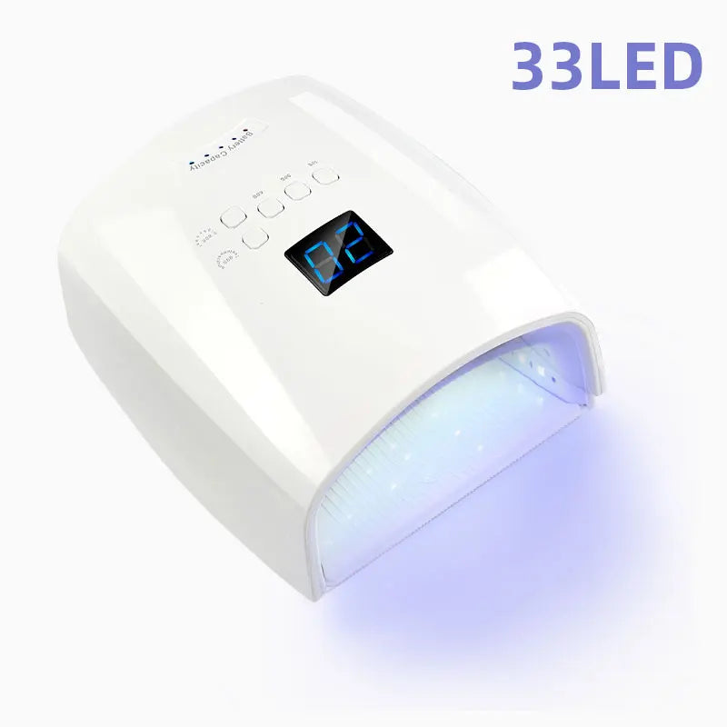 66W Professional UV LED Nail Lamp Dryer for Gel Polish with Auto Sensor & LCD Display