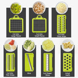 14-in-1 Multifunctional Vegetable Chopper & Slicer – Food Dicer with Handle