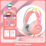 ONIKUMA X15 Pro Gaming Headset with RGB Cat Ears - 50mm Drivers & Noise Isolation