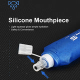 Botella de agua de silicona plegable para deportes al aire libre: ligera y portátil, 500 ml, sin BPA