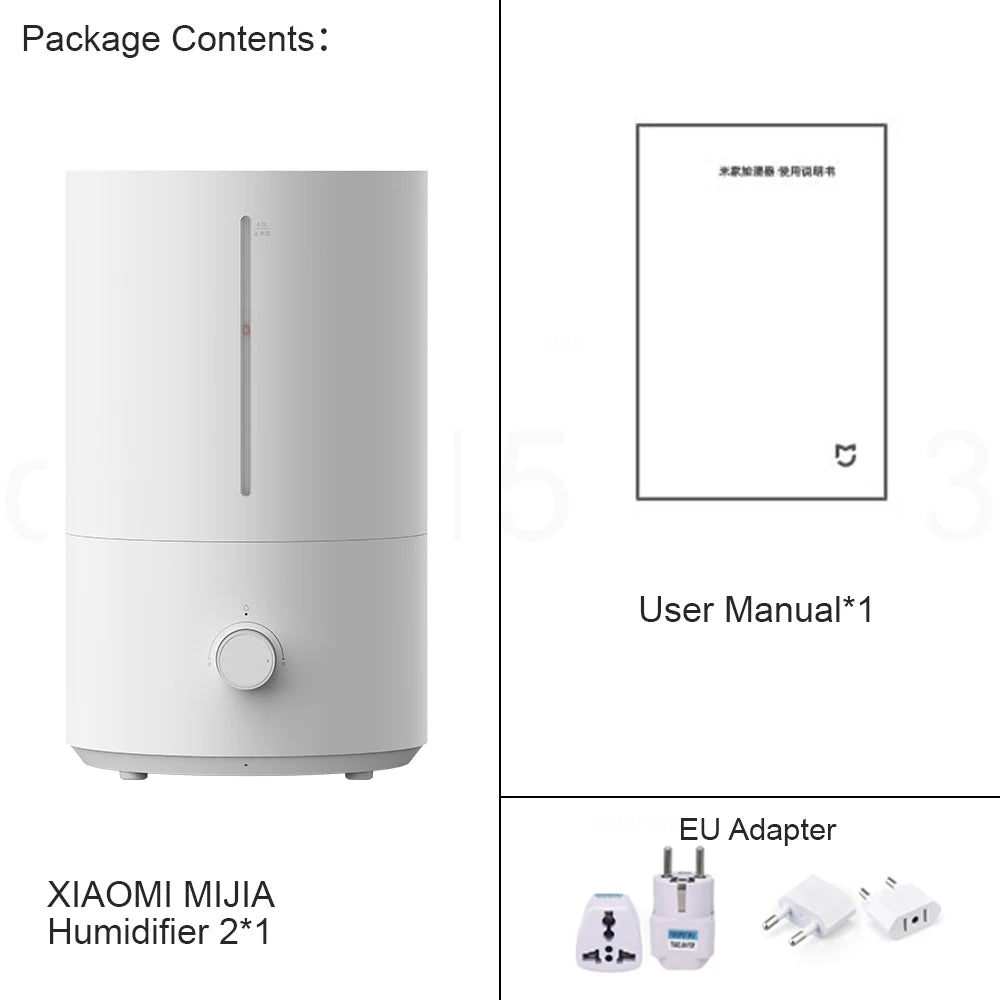 4L Ultrasonic Humidifier – Quiet, High-Capacity with Antibacterial Protection