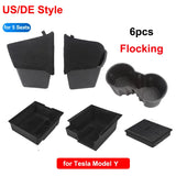 Tesla Model Y Center Console & Rear Trunk Storage Organizer Tray (2021–2024)