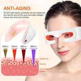 Rechargeable LED Eye Massager with Heat & Vibration – Relieve Fatigue & Reduce Wrinkles