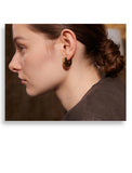 18K Gold-Plated U-Shape Hoop Earrings – Waterproof Stainless Steel Fashion Jewelry for Women