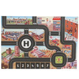 Alfombra de juegos para bebés: mapa interactivo de carreteras de la ciudad para divertirse y aprender