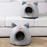 Deep Sleep Winter Cat Bed – Cozy Cave Nest for Kittens & Small Dogs