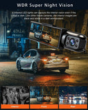 1080P Dual Lens Car Dash Cam with Night Vision & G-Sensor