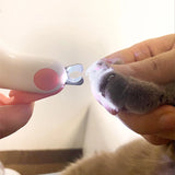 Professional LED Pet Nail Clipper with Safety Lock for Dogs & Cats