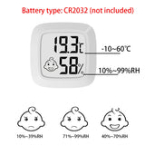 Mini Digital Indoor Thermometer Hygrometer – Accurate Temperature & Humidity Monitor with Air Comfort Indicator