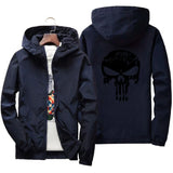 Men’s Casual Hooded Jacket – Lightweight Printed Zip-Up Outerwear for Spring & Autumn