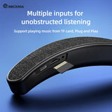 Wearable Bluetooth Neckband Speaker with Built-in Mic & TF Card Support – Hands-Free, Waterproof & Stereo Sound