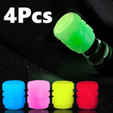Tapones para válvulas de neumáticos que brillan en la oscuridad: ajuste universal para automóviles, motocicletas y bicicletas