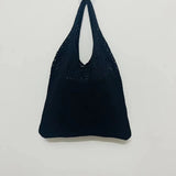 Crochet Shoulder Bag – Stylish Hollow Weaving Tote for Women
